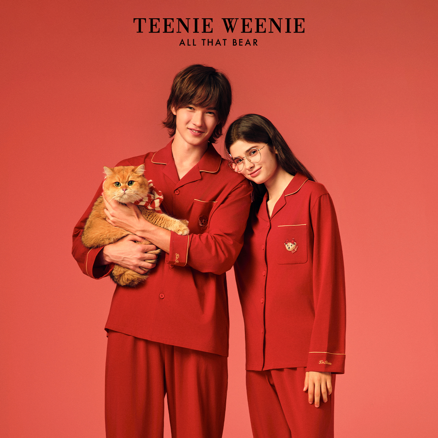 TeenieWeenie小熊睡衣纯棉本命年