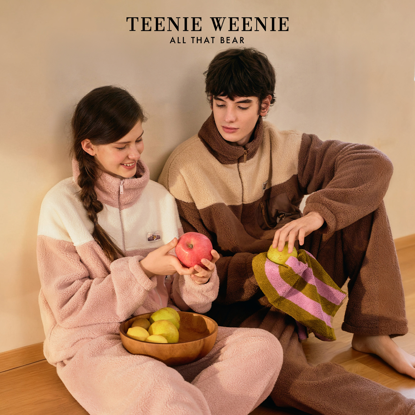 TeenieWeenie小熊羊羔绒睡衣女