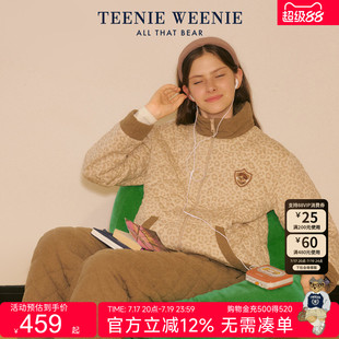 TeenieWeenie小熊睡衣女款2026新款冬三层夹棉加厚家居服女士保暖
