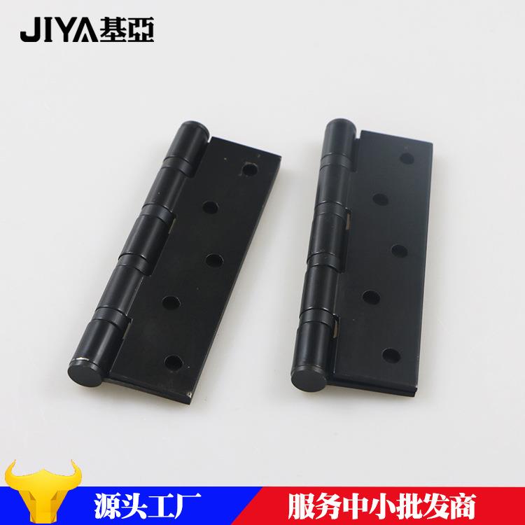 5寸3.0厚不锈钢平开合页黑色轴承静音合页铰链实木门室内门折页