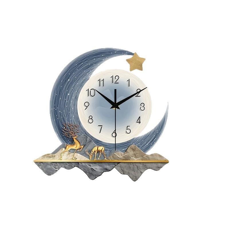 静音挂钟现代简约时尚创意钟表客厅餐厅大气2025新款家用时钟挂墙