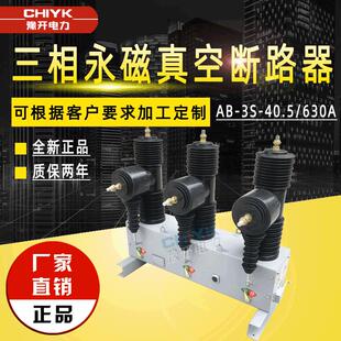 630A三相永磁式 40.5 35KV柱上高压真空断路器 快速分断开关