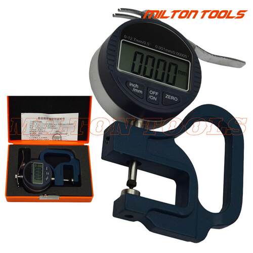 0-12.7mm数显卡尺测厚仪数显测厚规千分尺 数显微米0.001mm