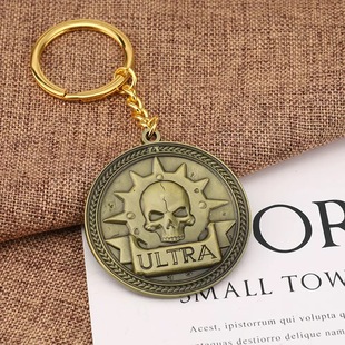 战锤40K星际战士钥匙扣泰图斯骷髅书包挂件小众欧美个性 配饰独特