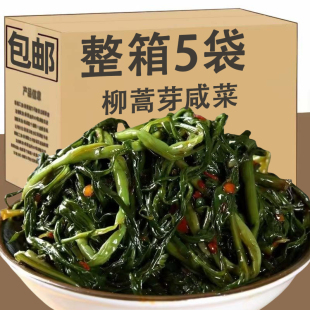 东北柳蒿芽辣拌柳蒿芽咸菜农家腌制泡菜朝鲜族拌柳蒿芽柳蒿芽山菜