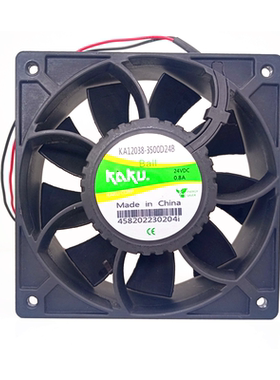 卡固 KA12038-3500D24 24V 0.80A 12CM厘米 全金属耐高温散热风扇