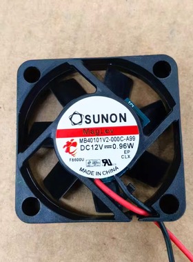 全新建准SUNON MB40101V2-000C-A99 12V 0.96W 4010 4CM 散热风扇