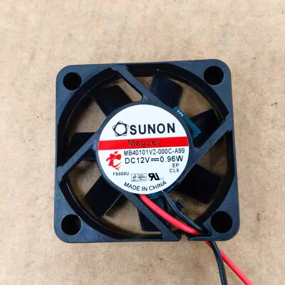 全新建准SUNON MB40101V2-000C-A99 12V 0.96W 4010 4CM 散热风扇