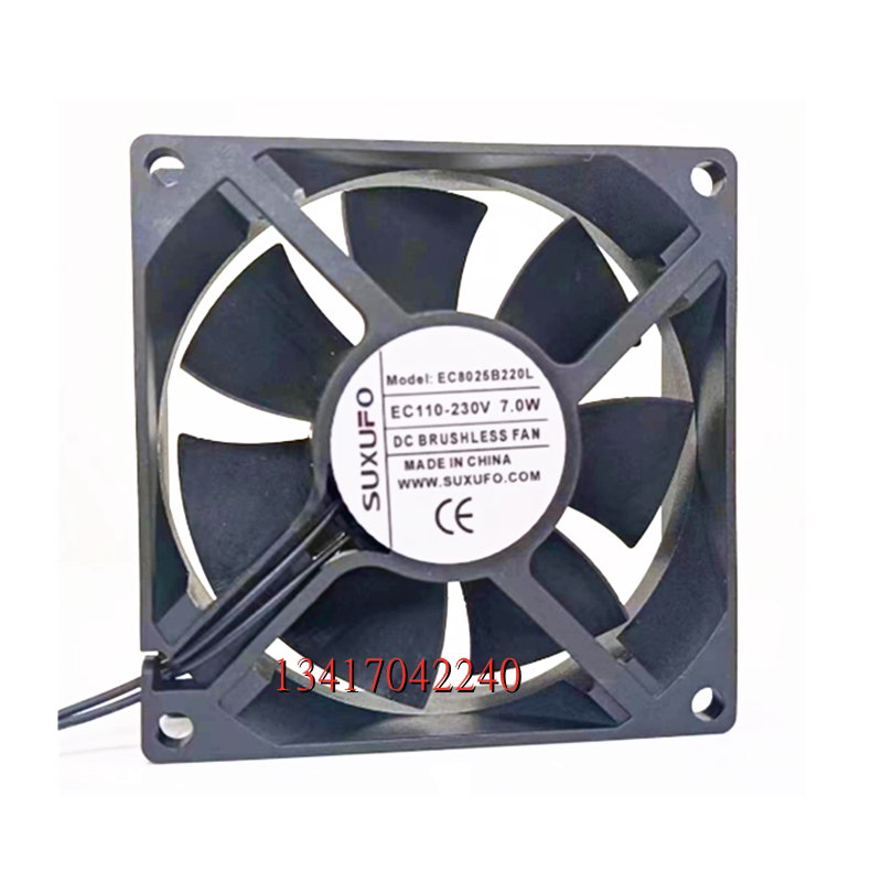 全新 EC8O25B220L EC110-230V 7.0W 8cm厘米8025交流直流散热风扇