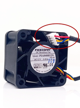 全新富士康PIA040H12N-P08-AB 4028 4cm 12V电源充电桩器散热风扇