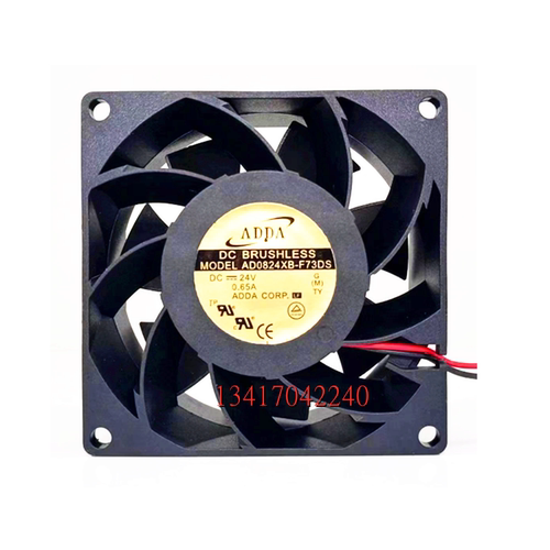 全新ADDA协喜8CM 8038 24V 0.65A AD0824XB-F73DS 变频器散热风扇
