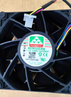 Protechnic MGT8012VB-W38 VI9T7240001700N 12V2.8A 8cm散热风扇