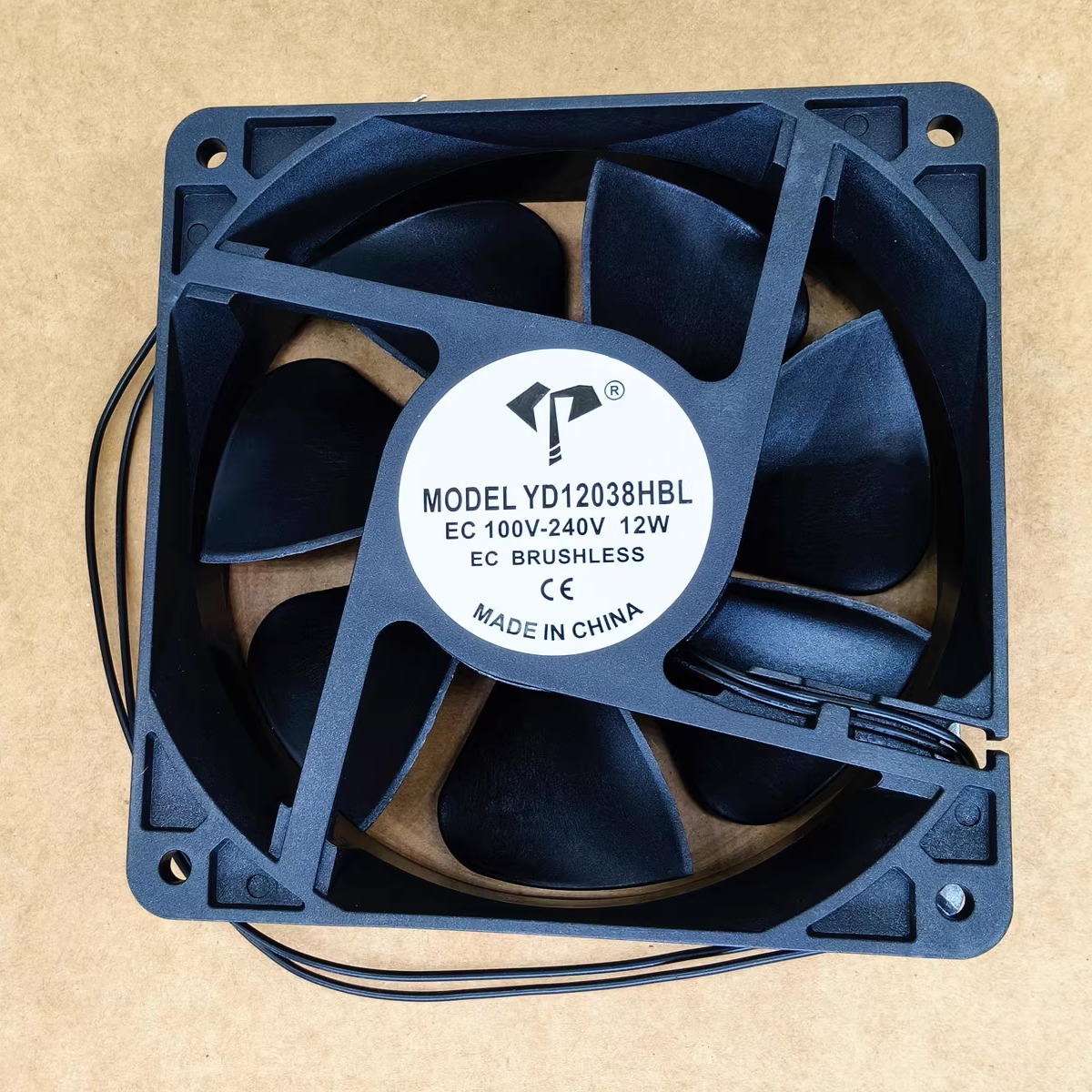 全新 YD12038HBL EC 100V-240V 12W 12cm厘米 直流交流散热风扇