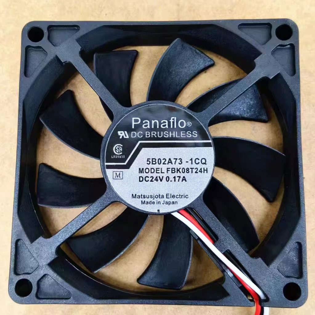 全新5B02A73 -1CQ FBK08T24H 24V 0.17A 3线报警功能 8cm散热风扇