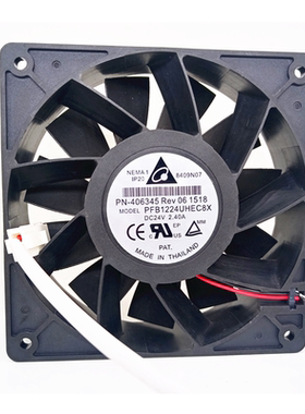 全新台达PFB1224UHEC8X PN-406345 24V 2.40A 12CM大风量散热风扇