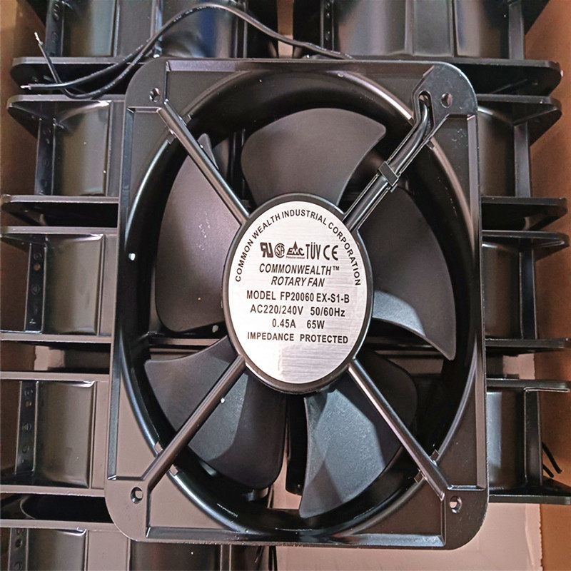 全新 20060 20厘米CM 220V 65W轴流风机散热风扇 FP-20060EX-S1-B