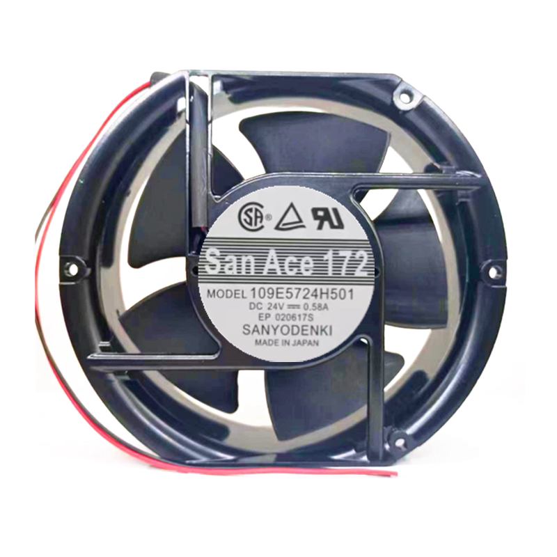 全新 三洋San Ace172 109E5724H501 24V 0.58A 17251 17.2cm 风扇