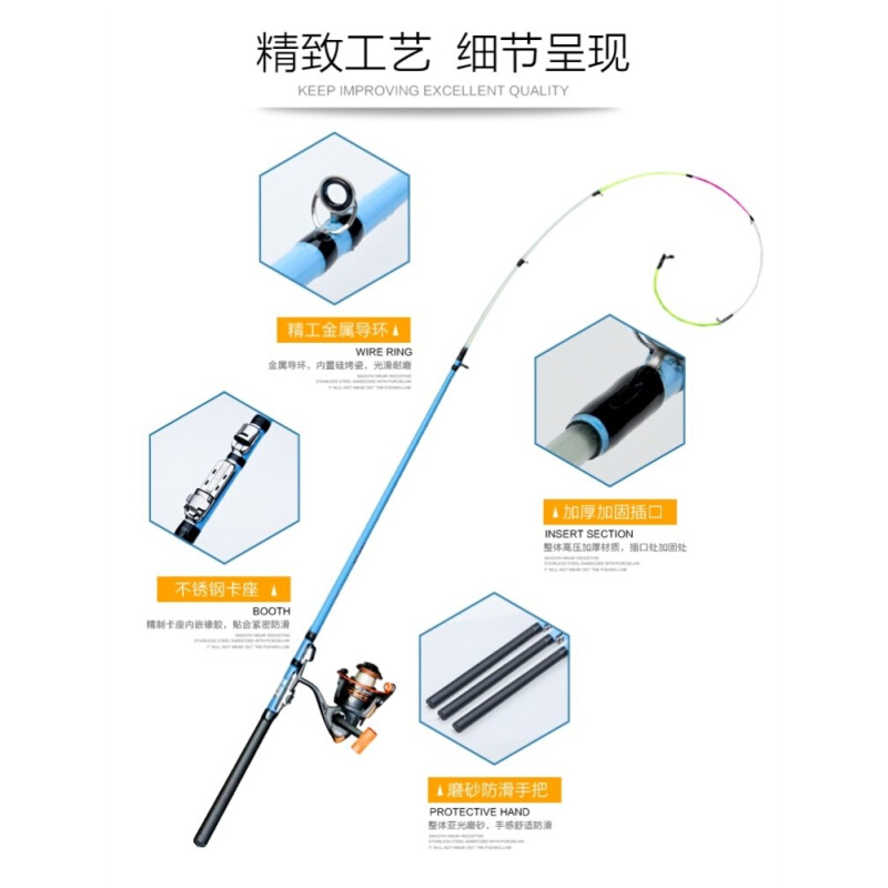 2023软尾矶阀筏钓发杆套装全套n小Y筏子远投岸抛冰钓灵敏甩桥钓套
