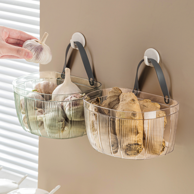 映调收纳篮置物筐免打孔壁挂式