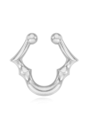 GRENONS竹节耳环女复古时尚耳夹节节高升竹子耳钉简约个性耳饰