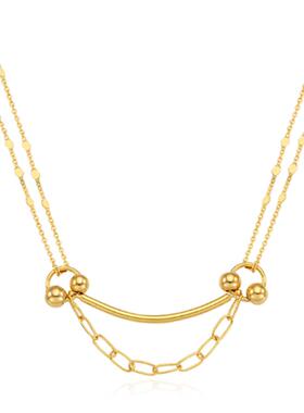 LionMKV24SS双层叠戴项链