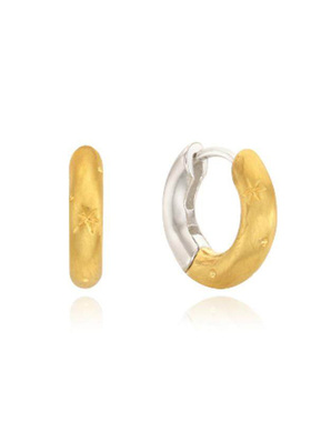 GRENONS简约百搭双色拼接耳环2025年新款时尚通勤耳扣轻奢耳饰