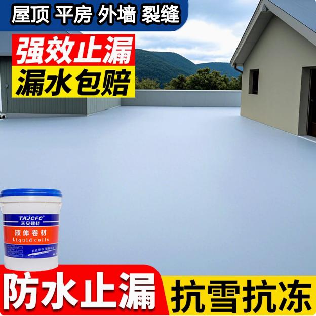 屋顶防水补漏材料房顶裂缝渗水漏水专用涂料楼顶补漏王防漏防水胶