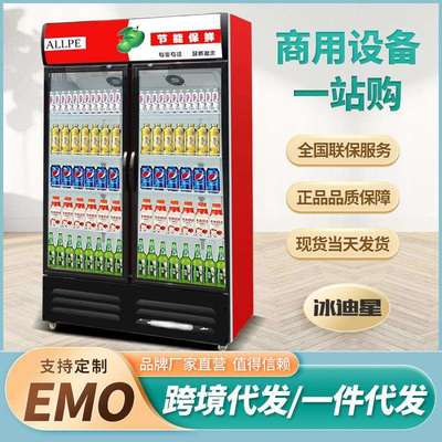 冷藏展示柜冰柜保鲜饮料啤酒单双三开门超市水果玻璃立式商用冰箱