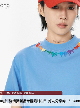 sameuoo散养文化「秘语」索罗娜凉感短袖t恤女夏季中性风半袖上衣