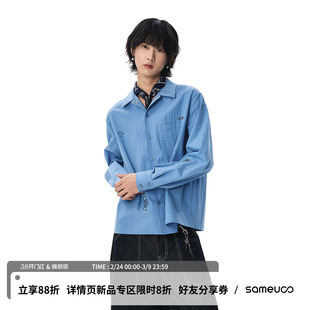 sameuoo散养文化「野嬉日集」波西米亚刺绣春季中性风长袖衬衫