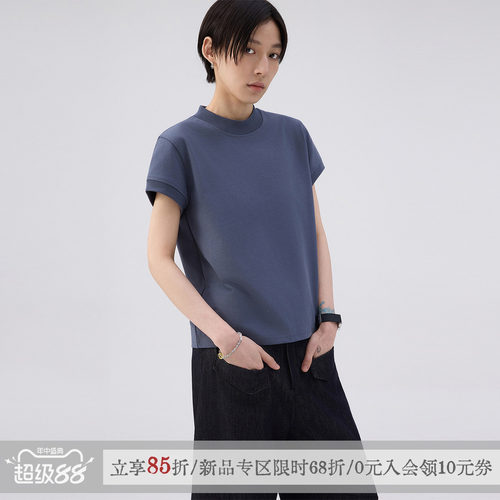 散养文化「画布」正肩短袖t恤女