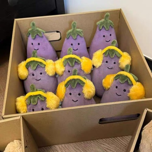 可以画画的茄子玩偶创意生日礼物