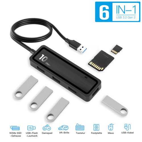 集线器SDTF读卡USB3.110gb高速