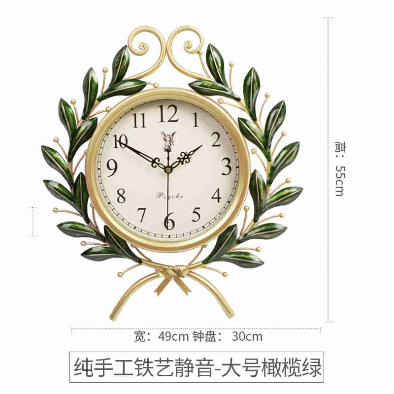 促普赛克艺术品美式复古创意时尚钟表时钟挂钟现代简约家用客厅新