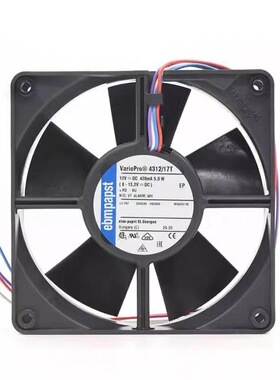 EBMPAPST德国4312/17T/17V 12V 5.0W医疗设备变频器散热风扇12032
