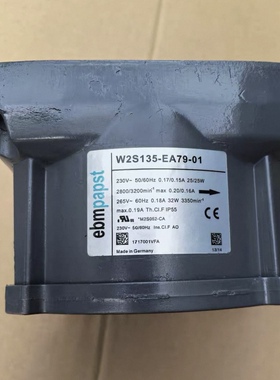 西门I子EB11-03-01主轴电机风机ebm德国W2S135-EA79-01 230V风扇
