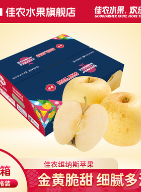 佳农山东正宗黄金维纳斯苹果25年新果彩箱家庭装多规格4斤起