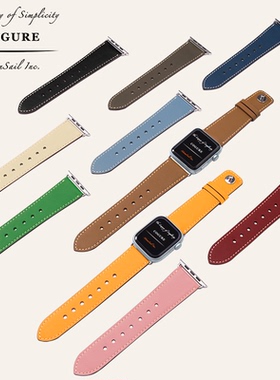 COGURE适用苹果Watch Series 10手表真皮表带Apple iwatch ultra/9/8/7/6高级感轻奢质感皮质男款女款小众