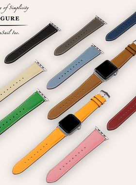 COGURE适用苹果Watch Series 10手表真皮表带Apple iwatch ultra/9/8/7/6高级感轻奢质感皮质男款女款小众