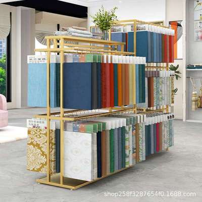 挂布料面料样品吊卡展示架纺织品布板货架服装布艺陈列架可拆卸
