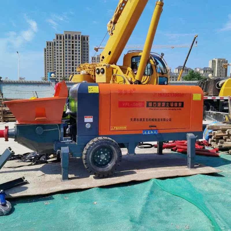 大颗粒混凝土输送泵小型二次构造柱泵细石混凝土浇筑泵地泵大骨料_虎窝淘