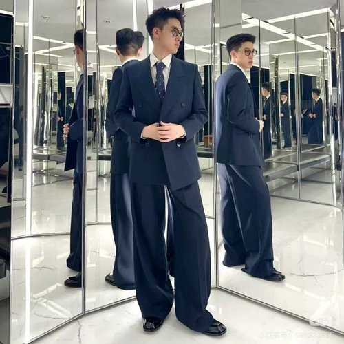 权志龙同款男士羊毛西服套装