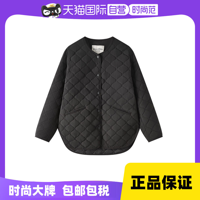 【自营】Marc O'Polo【秋冬新品】圆领菱形格宽松落肩防水棉服女