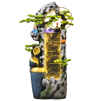 假山流水摆件乘功喷泉