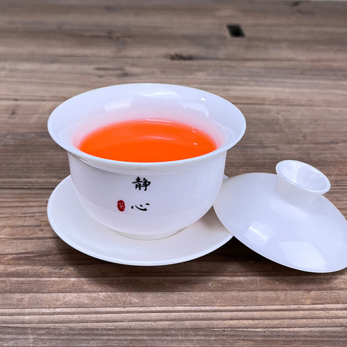 白瓷泡茶碗盖碗功夫茶具茶杯