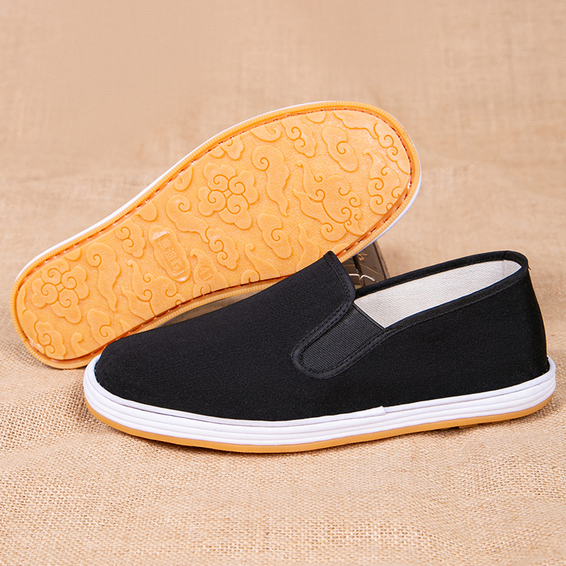 老北京布鞋男款手工千层底休闲轻便透气防臭防滑中老年爸爸工作鞋