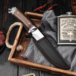 户外便携水果刀狩猎刀蒙古吃肉手把肉小刀高硬度多用剔骨分割刀