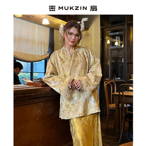 密扇2025春装新款国风短外套