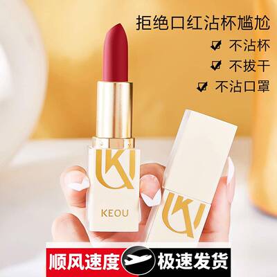 轻雾丝绒口红不掉色不粘杯持妆不脱妆唇膏学生党彩妆口红