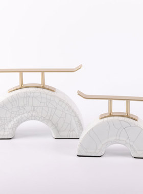 新中式酒店大堂玄关软装摆件样板房间客厅酒柜创意陶瓷家居装饰品